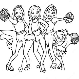 Houston Texans Cheerleaders Coloring Page 28534-23023