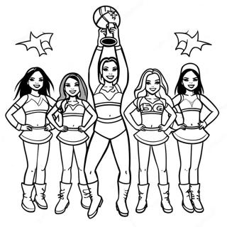 Houston Texans Cheerleaders Coloring Page 28534-23024