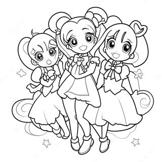 Magical Precure Team Coloring Page 28564-23046