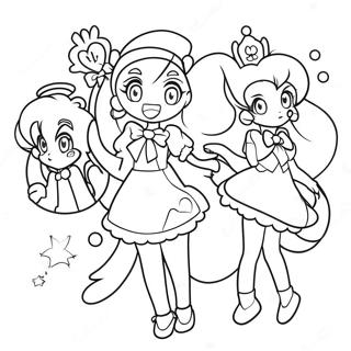 Magical Precure Team Coloring Page 28564-23047