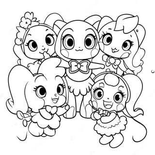 Magical Precure Team Coloring Page 28564-23048