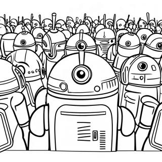 Clone Wars Droid Army Coloring Page 28584-23058