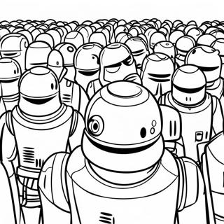 Clone Wars Droid Army Coloring Page 28584-23060