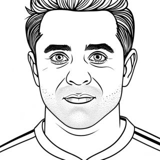 Xavi Coloring Pages