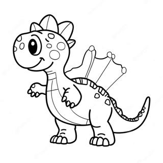 Dinosaur Valentines Coloring Page 28623-23091