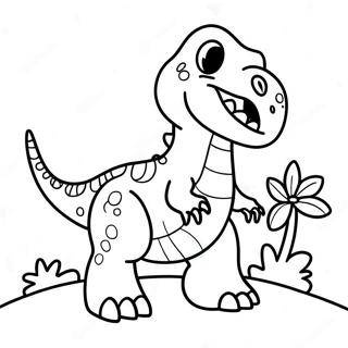 Cute Baby T Rex Coloring Page 2862-2389