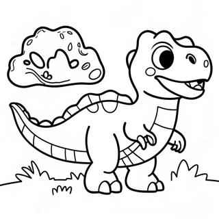 Cute Baby T Rex Coloring Page 2862-2390