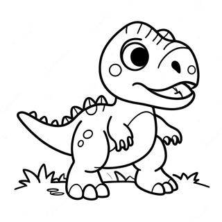 Cute Baby T Rex Coloring Page 2862-2392