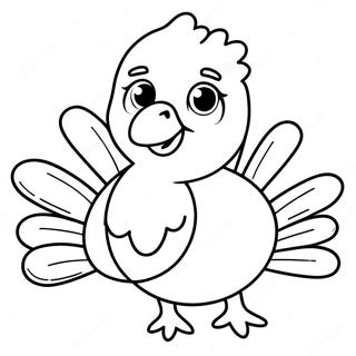 Baby Turkey Coloring Pages