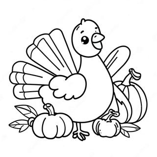 Baby Turkey Coloring Pages