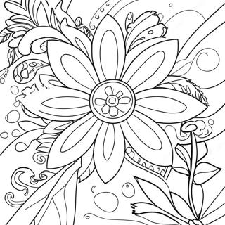 Super Easy Flower Coloring Page 28654-23119