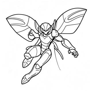 Metroid Ridley Flying Coloring Page 28684-23142