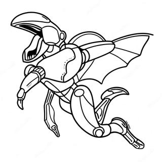 Metroid Ridley Flying Coloring Page 28684-23143