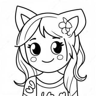 Cute Tumblr Girl Coloring Pages