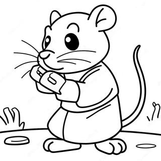 Cool Splinter In Action Coloring Page 28724-23172