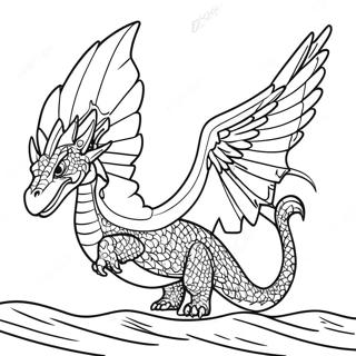 Wings Of Fire Seawing Coloring Page 28753-23195