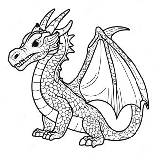 Majestic Seawing Dragon Coloring Page 28754-23204