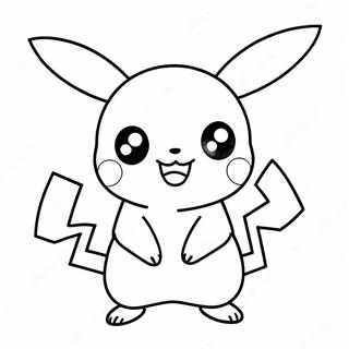 Cute Chibi Pikachu Coloring Page 28764-23208