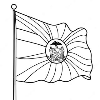 Dominican Republic Flag Coloring Page 28773-23211