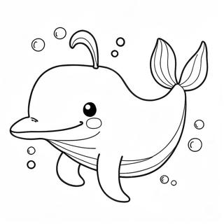 Cute Whale Coloring Pages