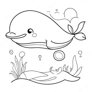 Cute Whale Coloring Page 28813-23242