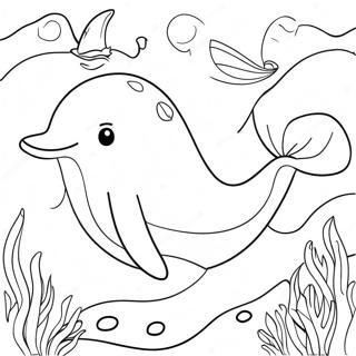 Cute Whale Coloring Page 28813-23243