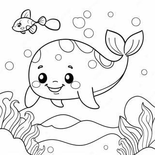 Cute Whale Coloring Page 28813-23244