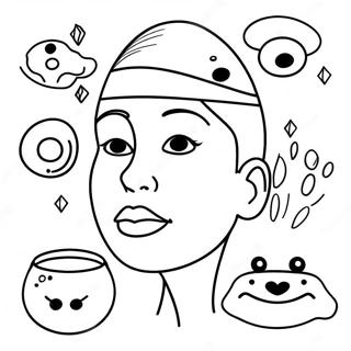 Five Senses For Preschool Coloring Pages