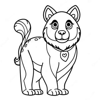 Personalized Animal Coloring Page 28854-23280