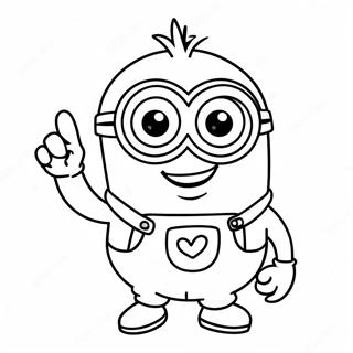 Minion Holding A Banana Coloring Page 28904-23318