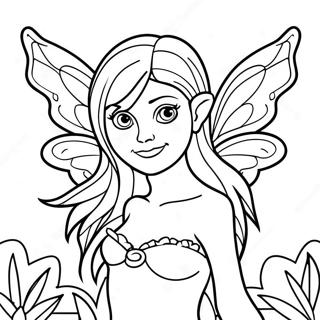 Dark Fairy With Enchanted Wings Coloring Page 28913-23326