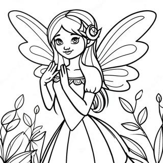 Dark Fairy With Enchanted Wings Coloring Page 28913-23328