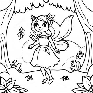 Dark Fairy Coloring Pages