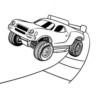 Fast Rc Car Jumping Over A Ramp Coloring Page 28924-23340