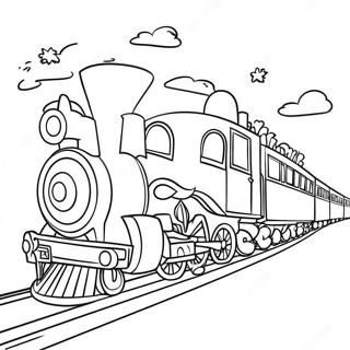 Christmas Train Coloring Page 28933-23335