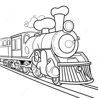 Christmas Train Coloring Page 28933-23336