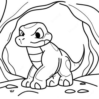 Onix In A Rocky Cave Coloring Page 28954-23358