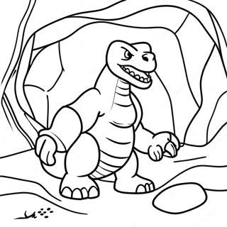 Onix In A Rocky Cave Coloring Page 28954-23360