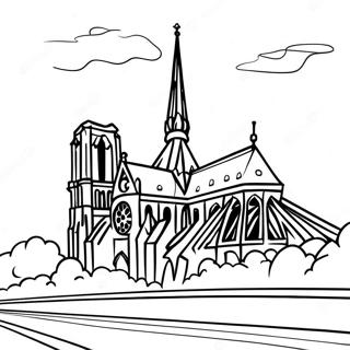 Notre Dame Coloring Pages