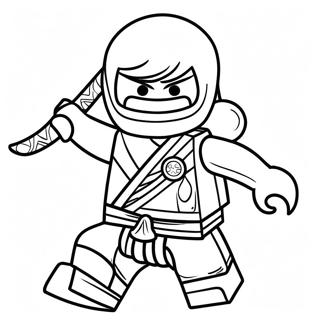 Nya Ninjago In Action Coloring Page 28974-23370