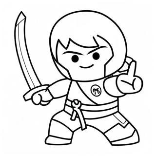 Nya Ninjago In Action Coloring Page 28974-23371