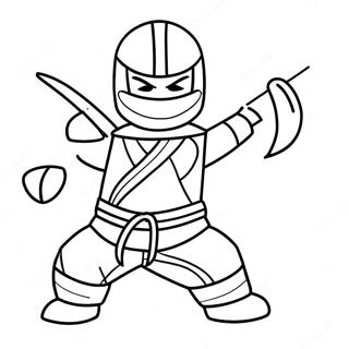 Nya Ninjago In Action Coloring Page 28974-23372