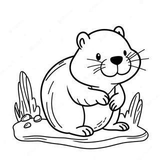 Beaver Coloring Pages