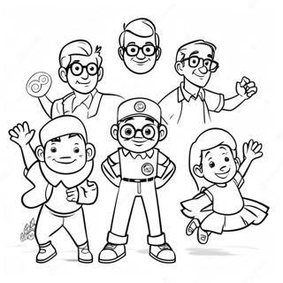 Exciting Adventures In Odyssey Characters Coloring Page 28994-23388