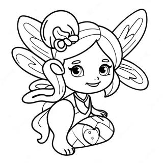 Fantasy Girl Fairy With Sparkling Wings Coloring Page 29013-23403