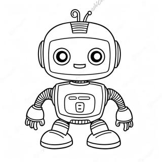 Cute Ai Robot Coloring Page 29024-23411