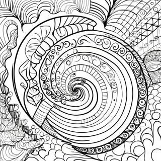 Mind Bending Spiral Optical Illusion Coloring Page 2902-2428