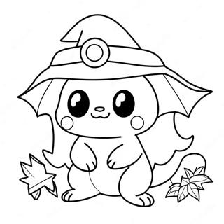 Cute Halloween Pokemon Coloring Page 29093-23462