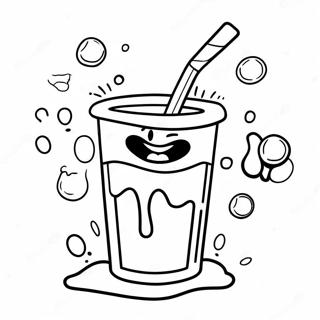 Kool Aid Man Splashing Colorful Drink Coloring Page 29104-23474