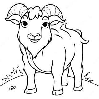 Brave Billy Goat Gruff Coloring Page 29114-23488